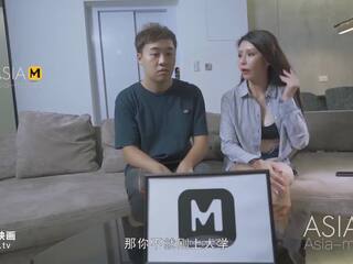 ModelMedia Asia-Two Aunties Have dirty movie With Me-MD-0186-Best Original Asia dirty clip movie