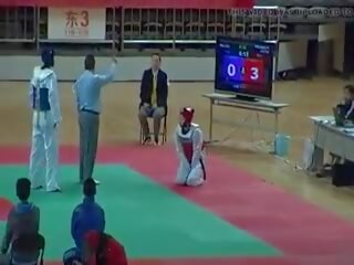 Taekwondo bust ends the fight, free fight xxx adult film video f6