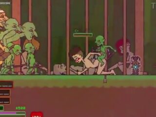 Captivity &vert; stupeň 3 &vert; nahý žena survivor fights ji způsob přes oversexed goblins ale fails a dostane v prdeli těžký polykání liters na připojenými opčními &vert; hentai hra gameplay p3