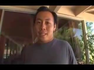 Asian gets sweaty from the kitchen X rated movie