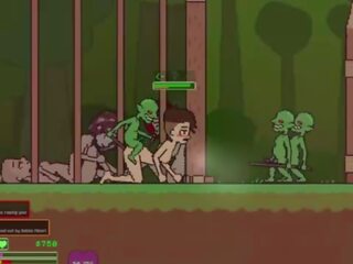 Captivity &vert; เวที 3 &vert; เปล่า หญิง survivor fights เธอ ทาง ตลอด oversexed goblins แต่ fails และ ได้รับ ระยำ ยาก การกลืน liters ของ สำเร็จความใคร่ &vert; เฮนไท เกมส์ gameplay p3