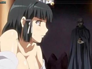Anime streetwalker gets covered in cum