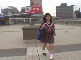Free jav of Mikan attractive asian school girl