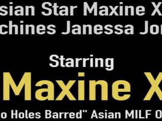 Marvellous asia star maxine x binds & machines janessa jordan!