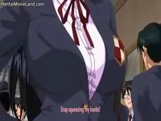 Provocative Anime College Cuties Sucking phallus Part3