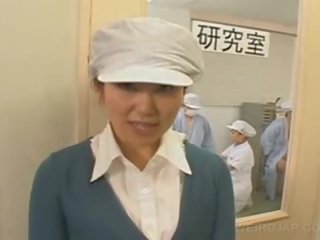 Oriental nurse movs Handjob skills