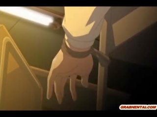 Chains hentai co-edukasyon puwit dildoed at assfucked