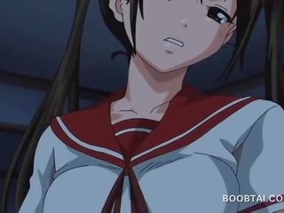 Groovy hentai brunette pussy licked and fucked in